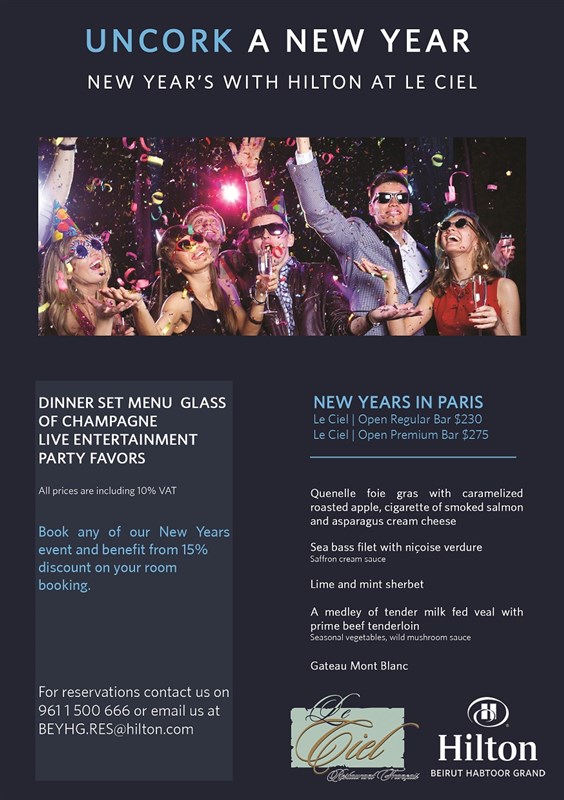 New Year at Le Ciel